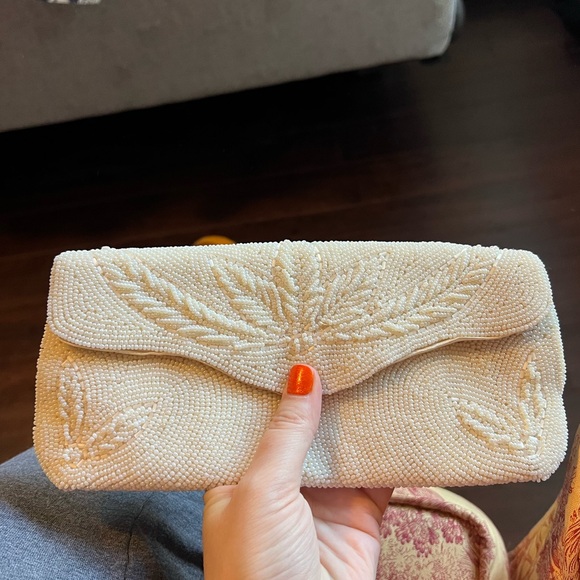 Handbags - Vintage Hand-Beaded Clutch